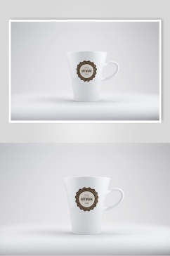 陶瓷咖啡杯样机效果图