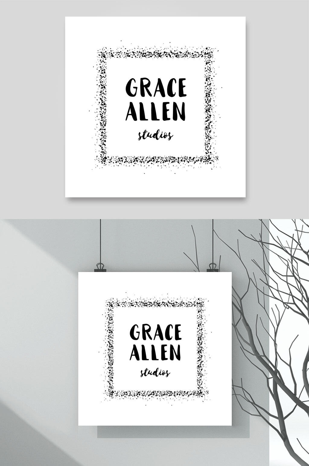 白色背景英文设计素材