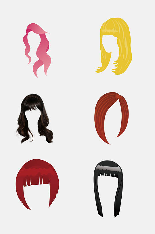 免抠元素头发免抠元素素材