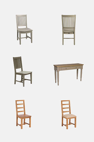 古典椅子桌子免抠元素