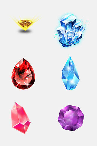 漂亮钻石宝石元素素材