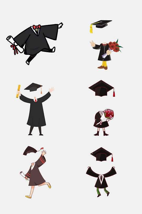 学士服元素素材