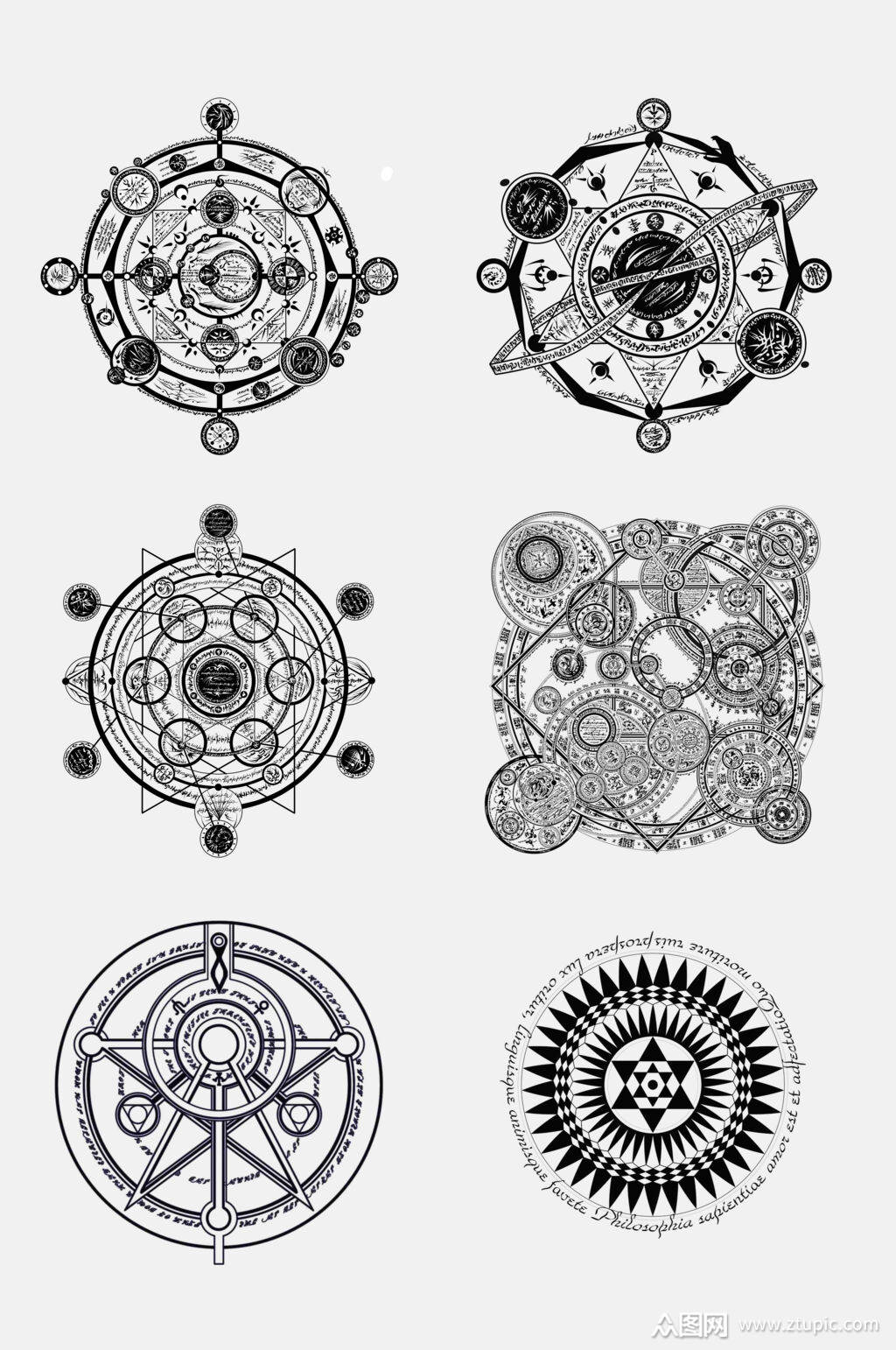 免抠元素简约魔法阵免扣元素素材