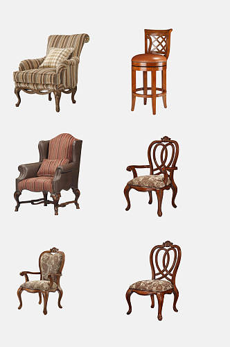 红木座椅家具免抠元素