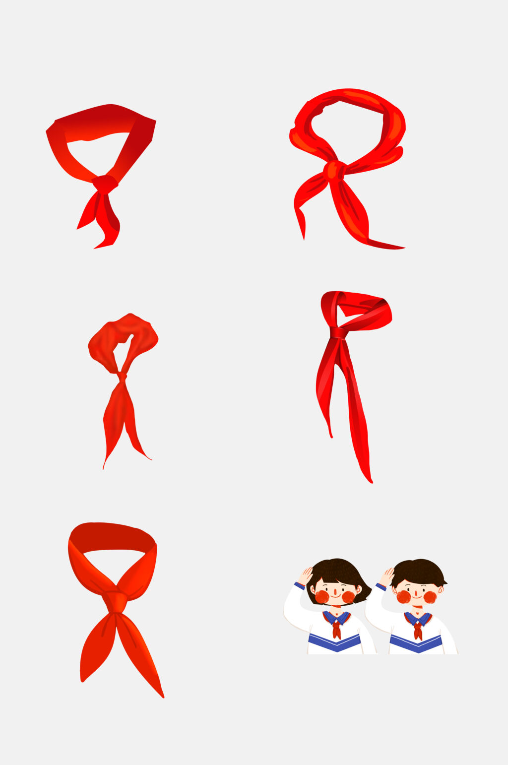 红领巾矢量图图片