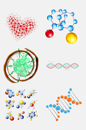 基因元素设计元素基因排列矢量图5