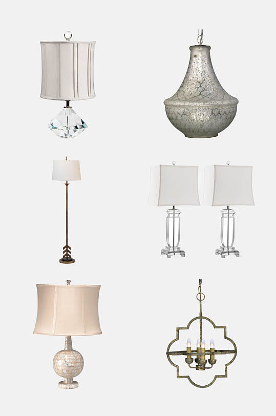 免抠元素时尚灯具灯饰元素素材