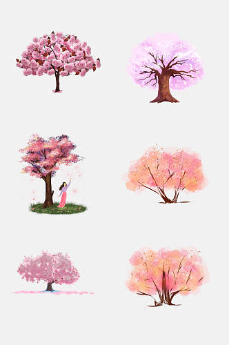 樱花樱花节桃花节素材唯美植物桃花