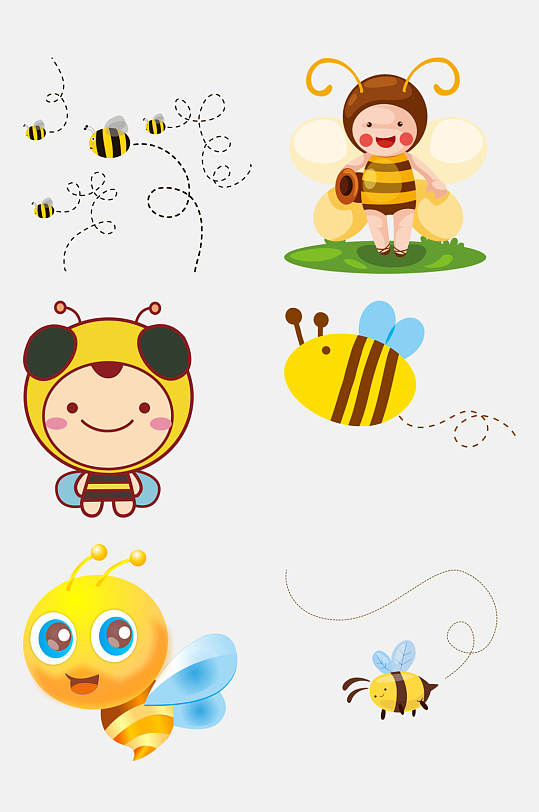 蜜蜂卡通蜜蜂蜜蜂娃娃设计元素
