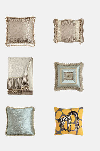 欧式丝绸枕头抱枕设计元素