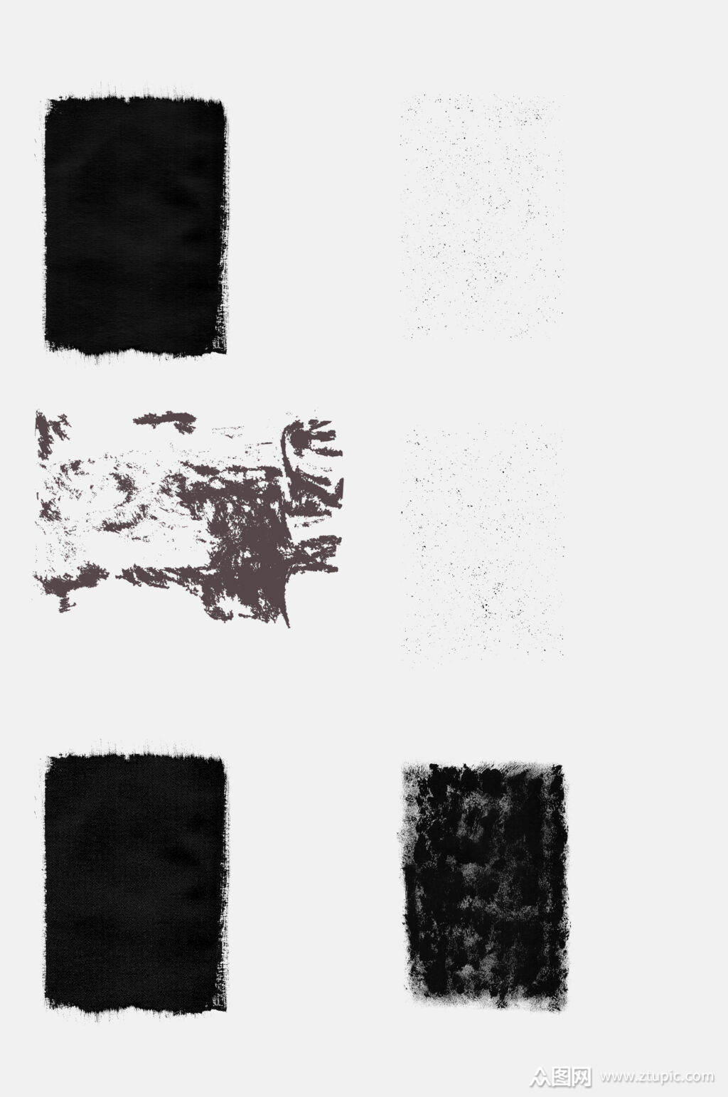 墨色复古做旧纹理元素素材