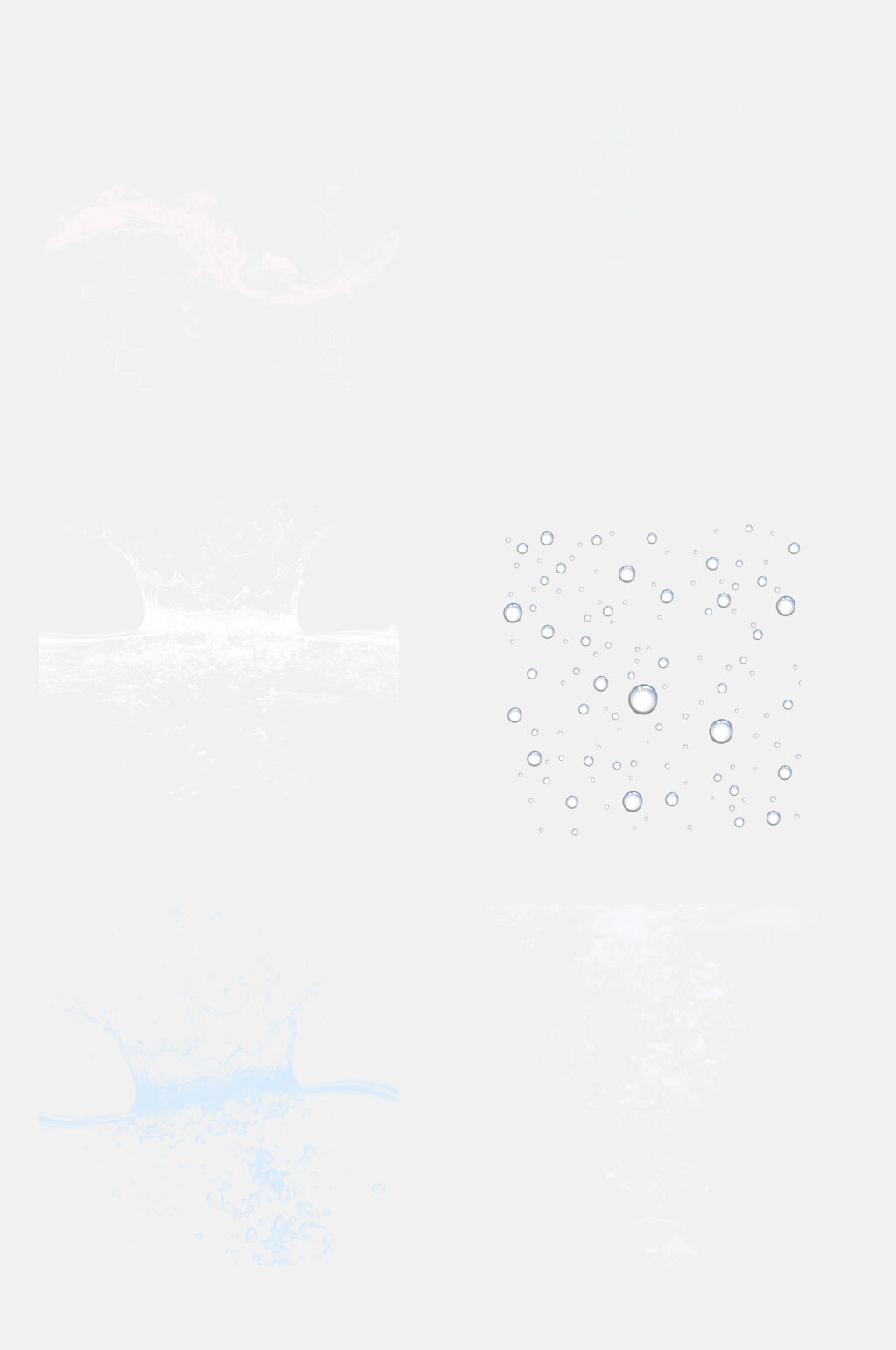 水滴喷溅浪花免扣元素素材