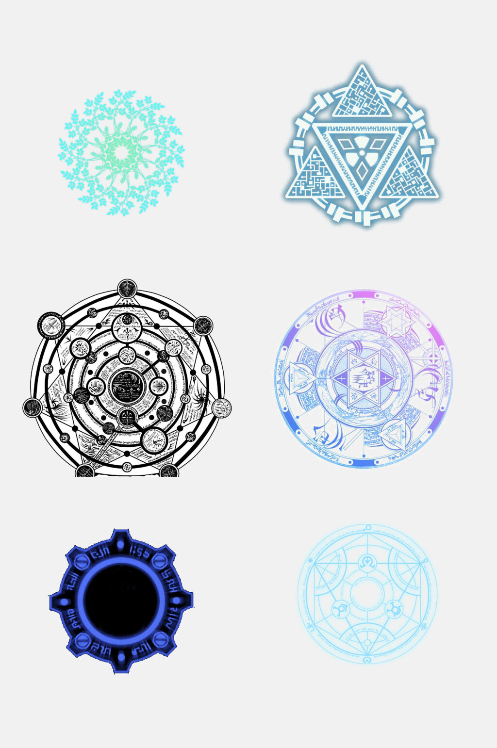 魔法阵塔罗牌变形魔法阵星矢设计元素18素材