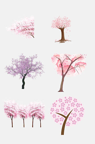樱花节桃花节素材灿烂植物樱花桃花