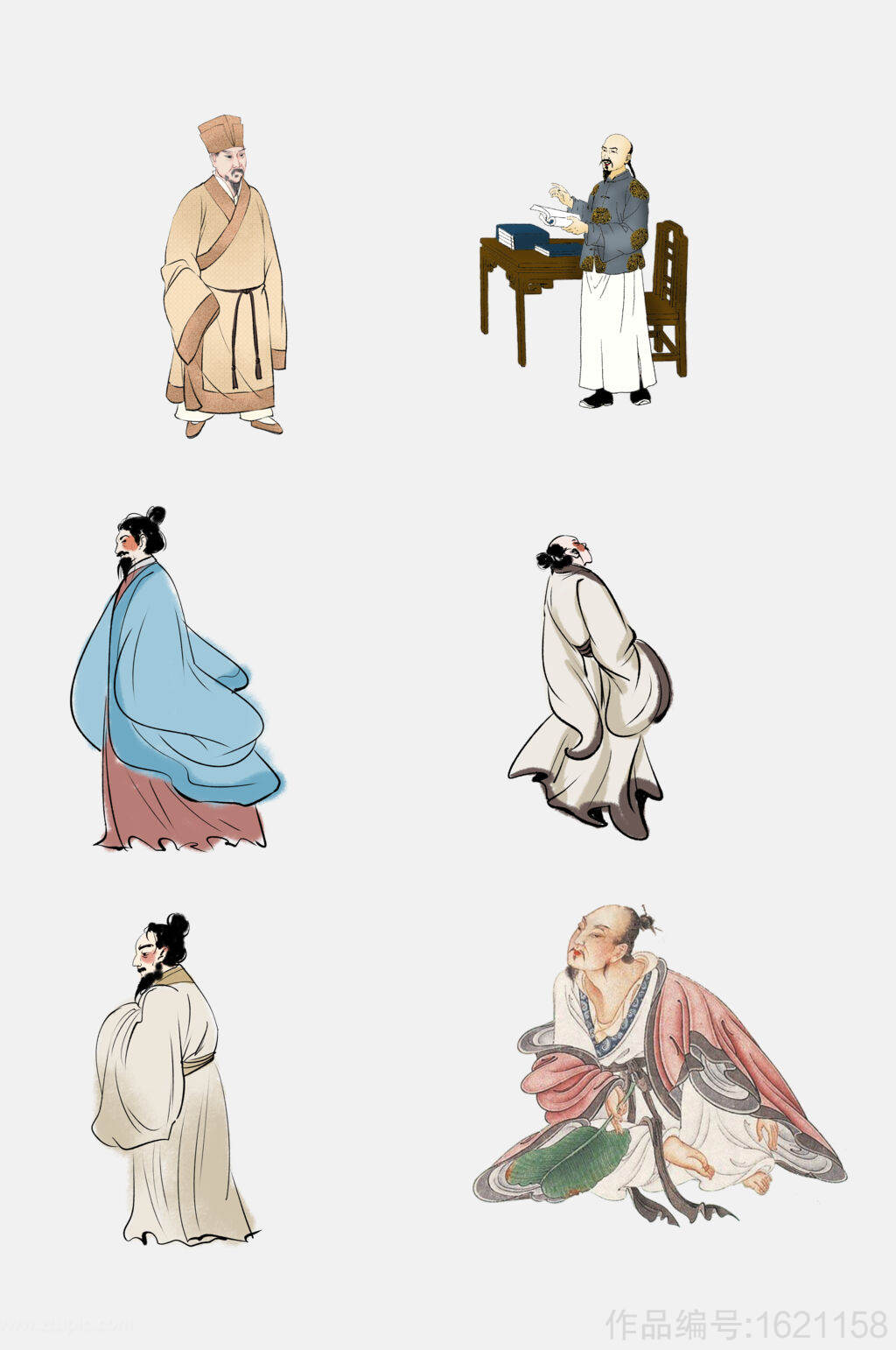 卡通秀才人物图片,秀才图片素材,霸气状元卡通图片_大山谷图库