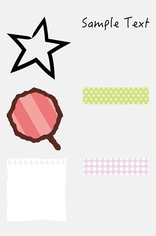 彩色便签图片-彩色便签素材下载-众图网