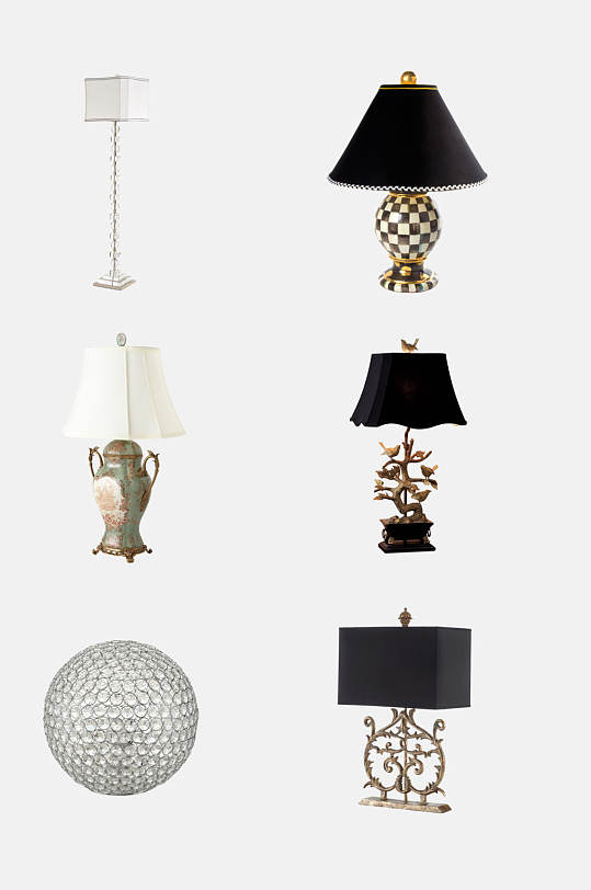 时尚灯具灯饰元素素材