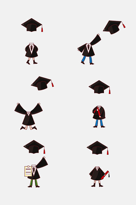 学士服元素素材