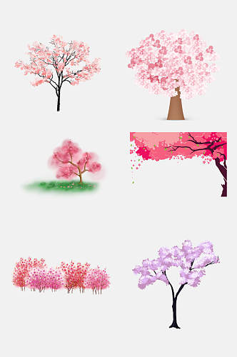 樱花节桃花节素材灿烂美丽樱花桃花