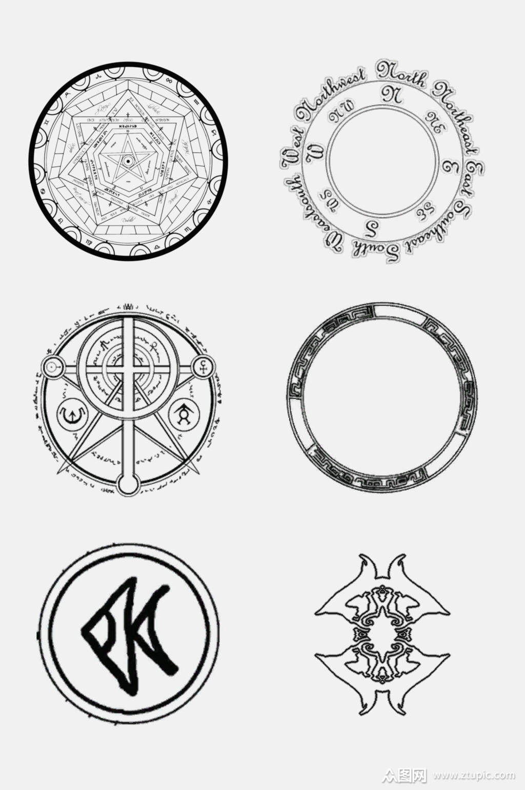 经典魔法阵免抠元素