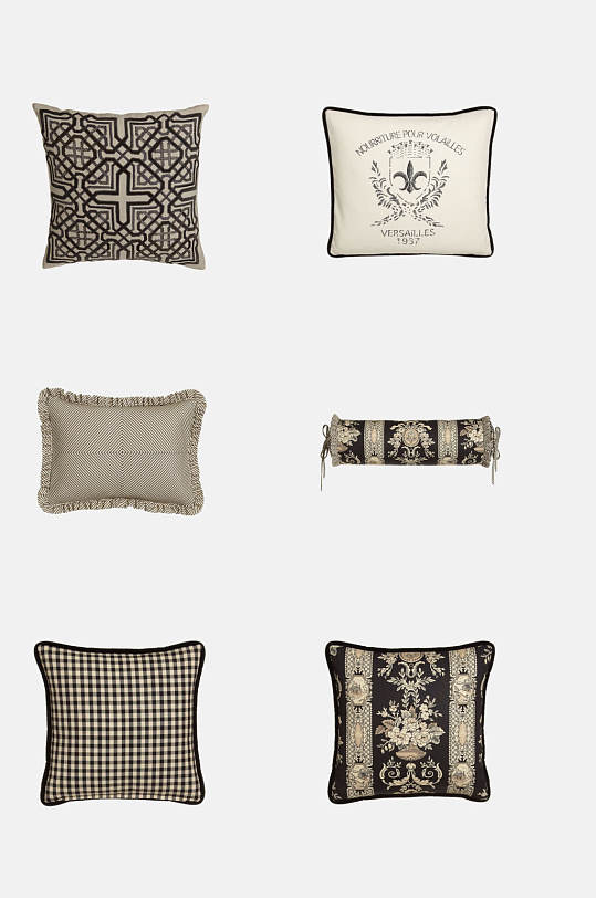 灰色创意枕头抱枕设计元素