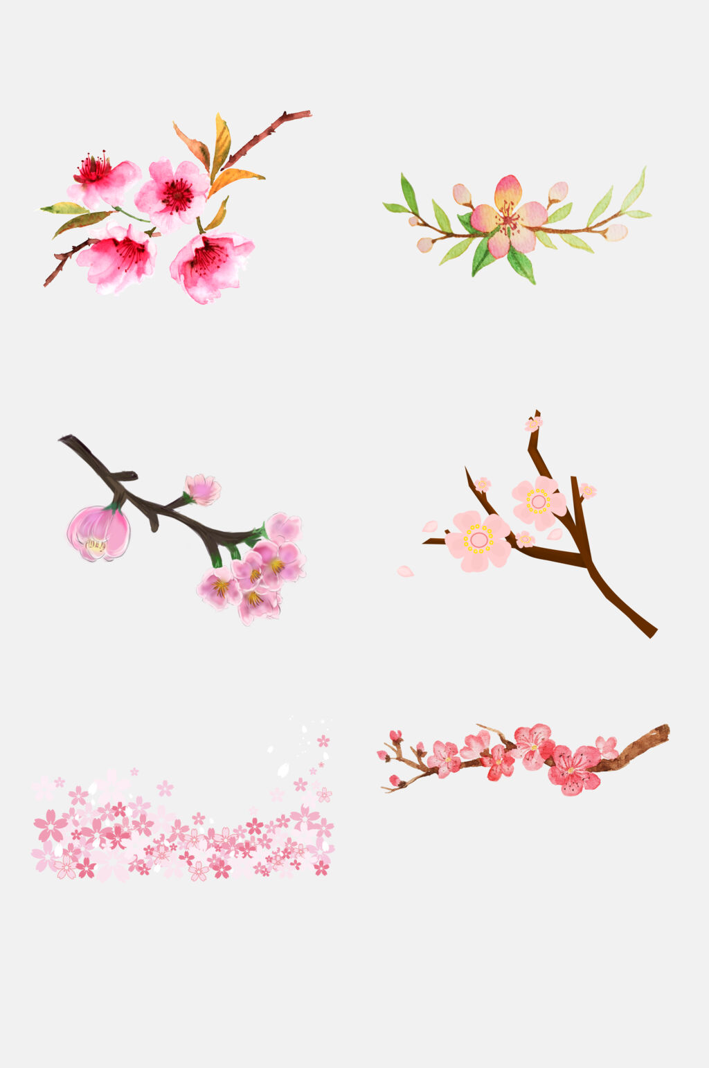 桃花节素材烂漫含苞待放桃花桃花节素材素材