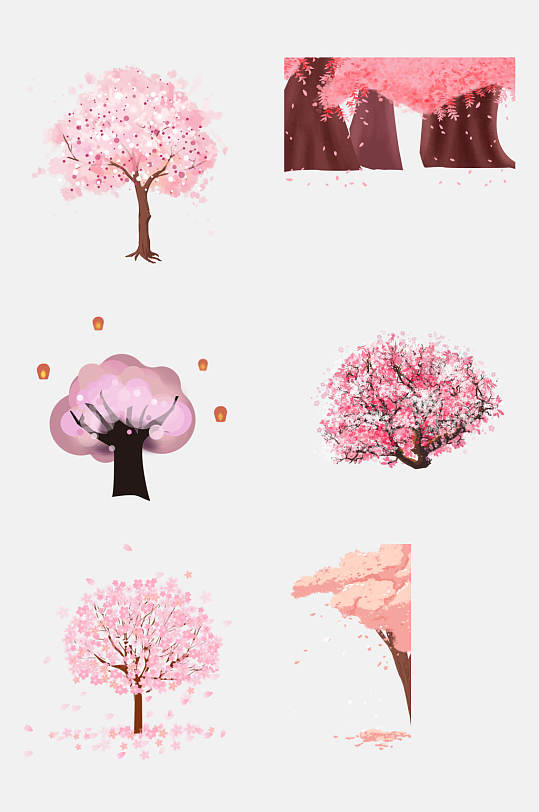 樱花樱花节桃花节素材灿烂美丽桃花