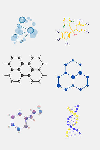 基因元素设计元素基因排列矢量图3