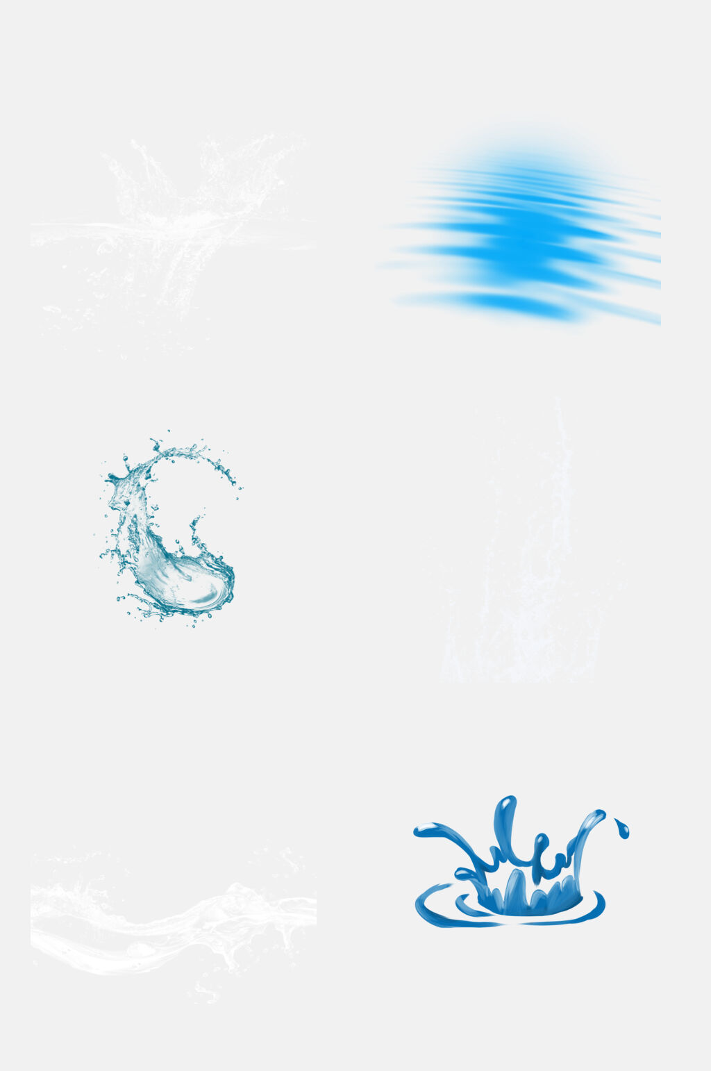 水花浪花免扣元素素材