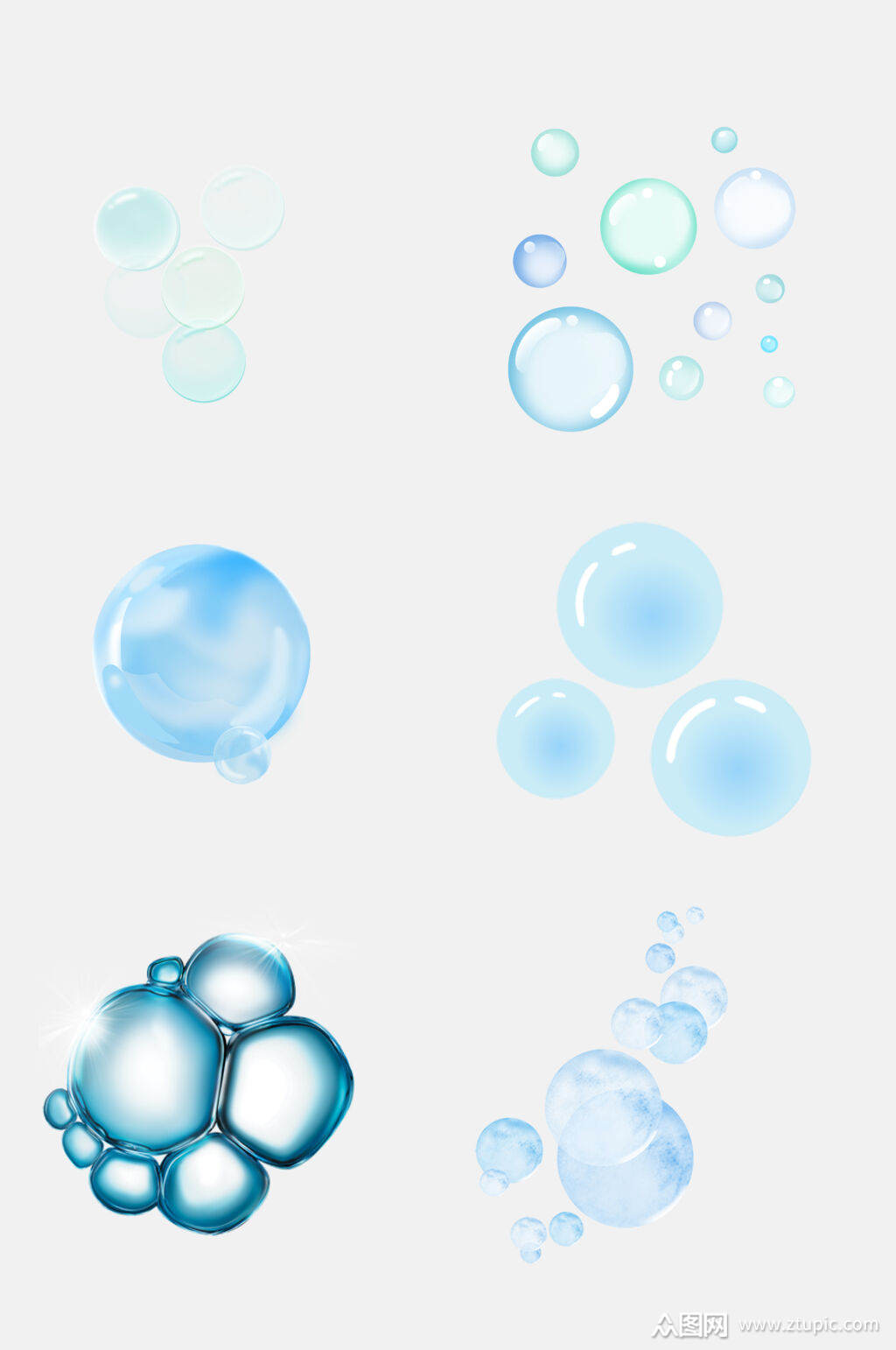 深蓝色圆球形设计元素素材