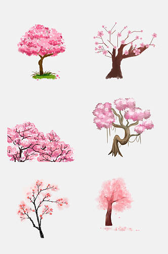 樱花樱花节桃花节素材灿烂美丽桃花
