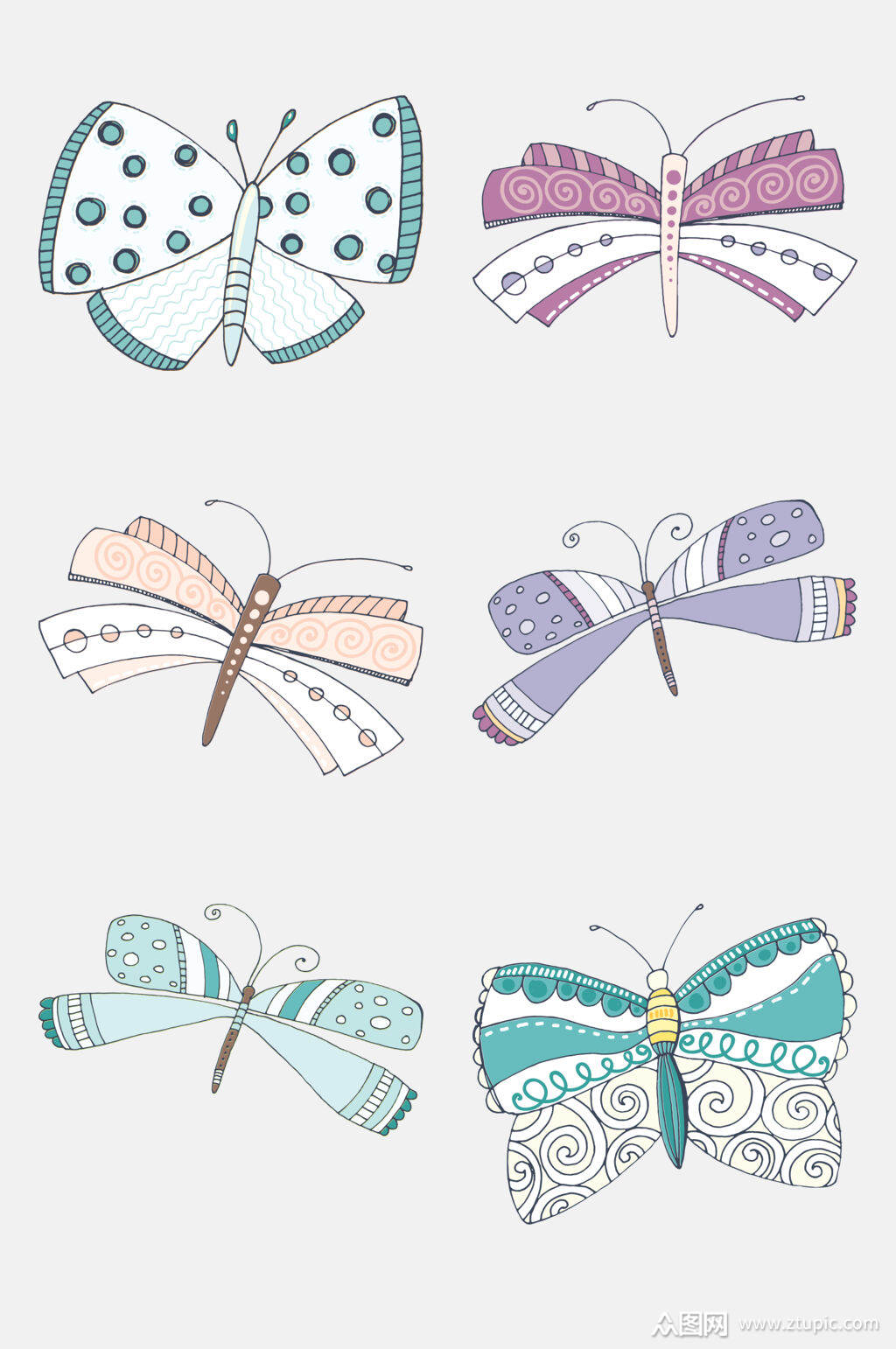 高端手绘花卉植物插画元素素材模板下载-编号1650093-众图网