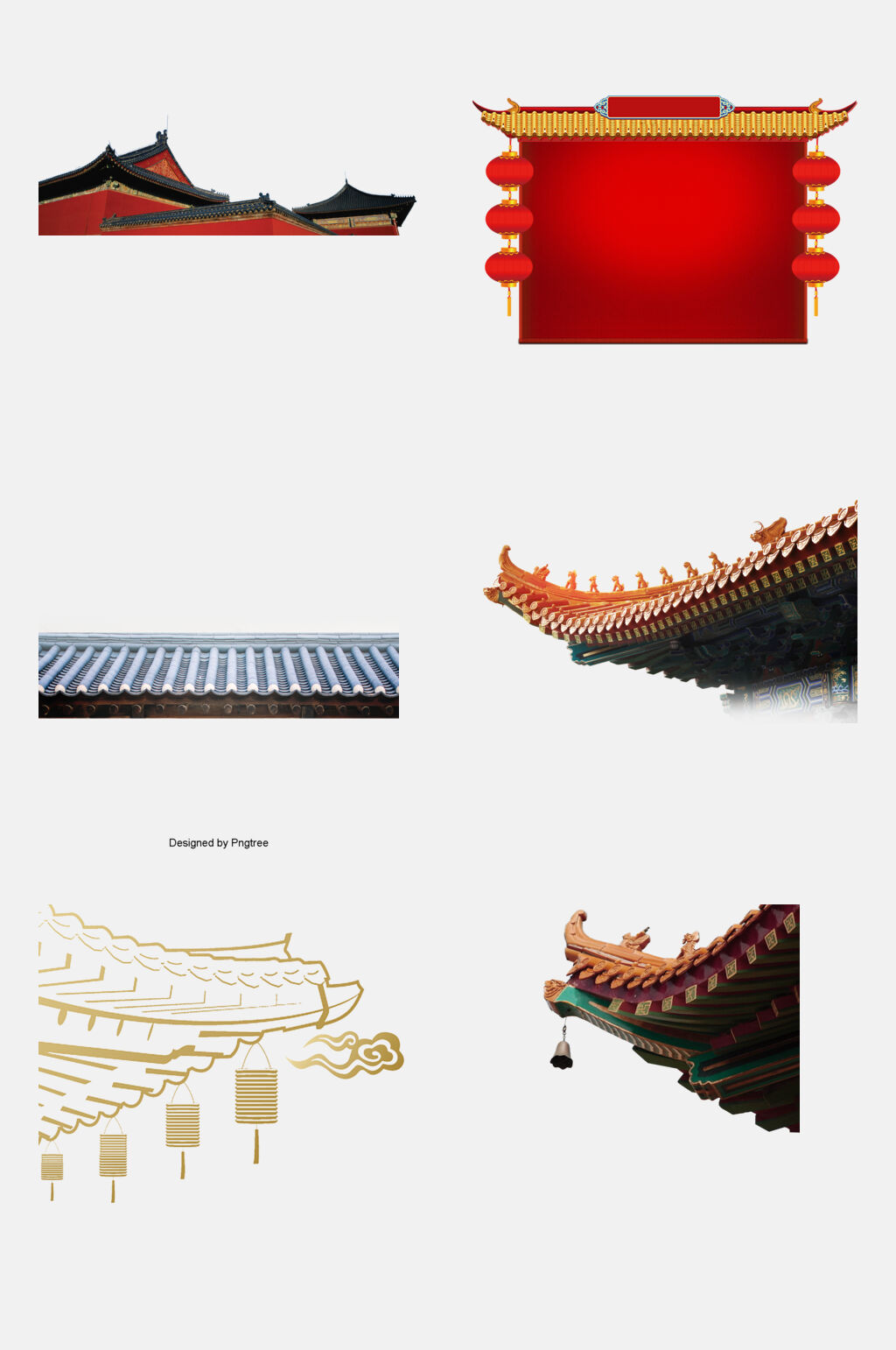 经典屋檐元素素材素材