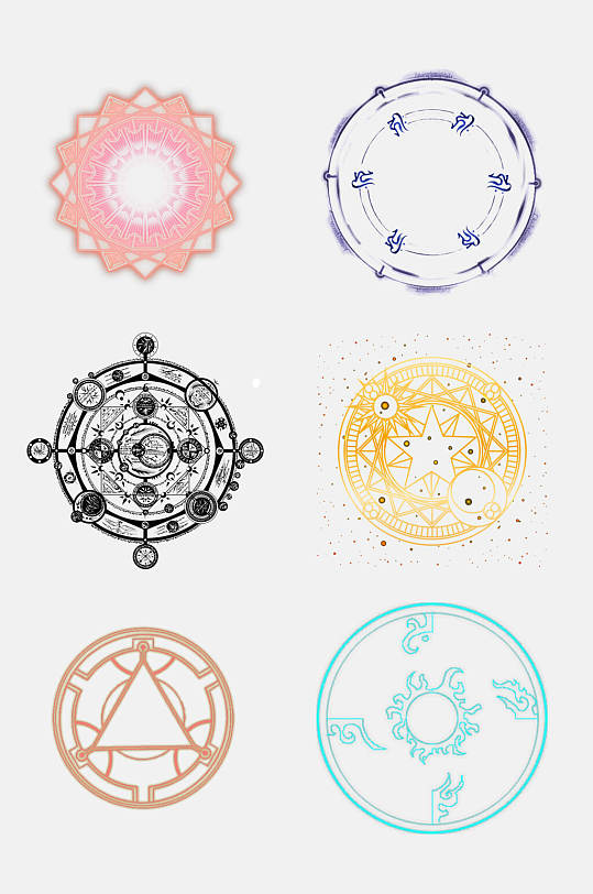 十二星座魔法阵图片 十二星座魔法阵素材下载 众图网