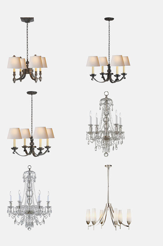 华丽吊灯灯具灯饰设计元素