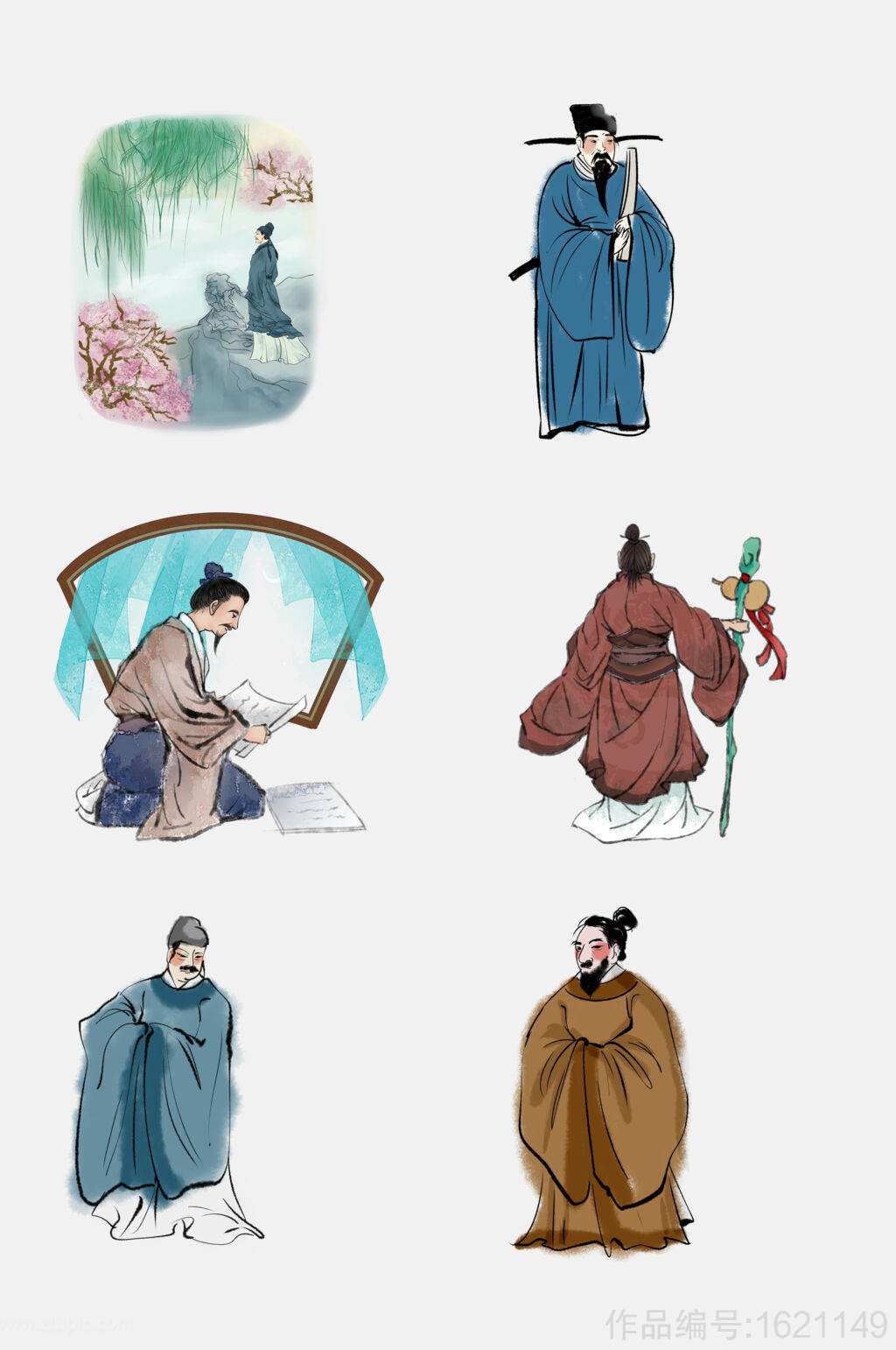 古代诗人图片动漫,古代诗人二次元形象,动漫诗人画像图片大全(第6页)_大山谷图库