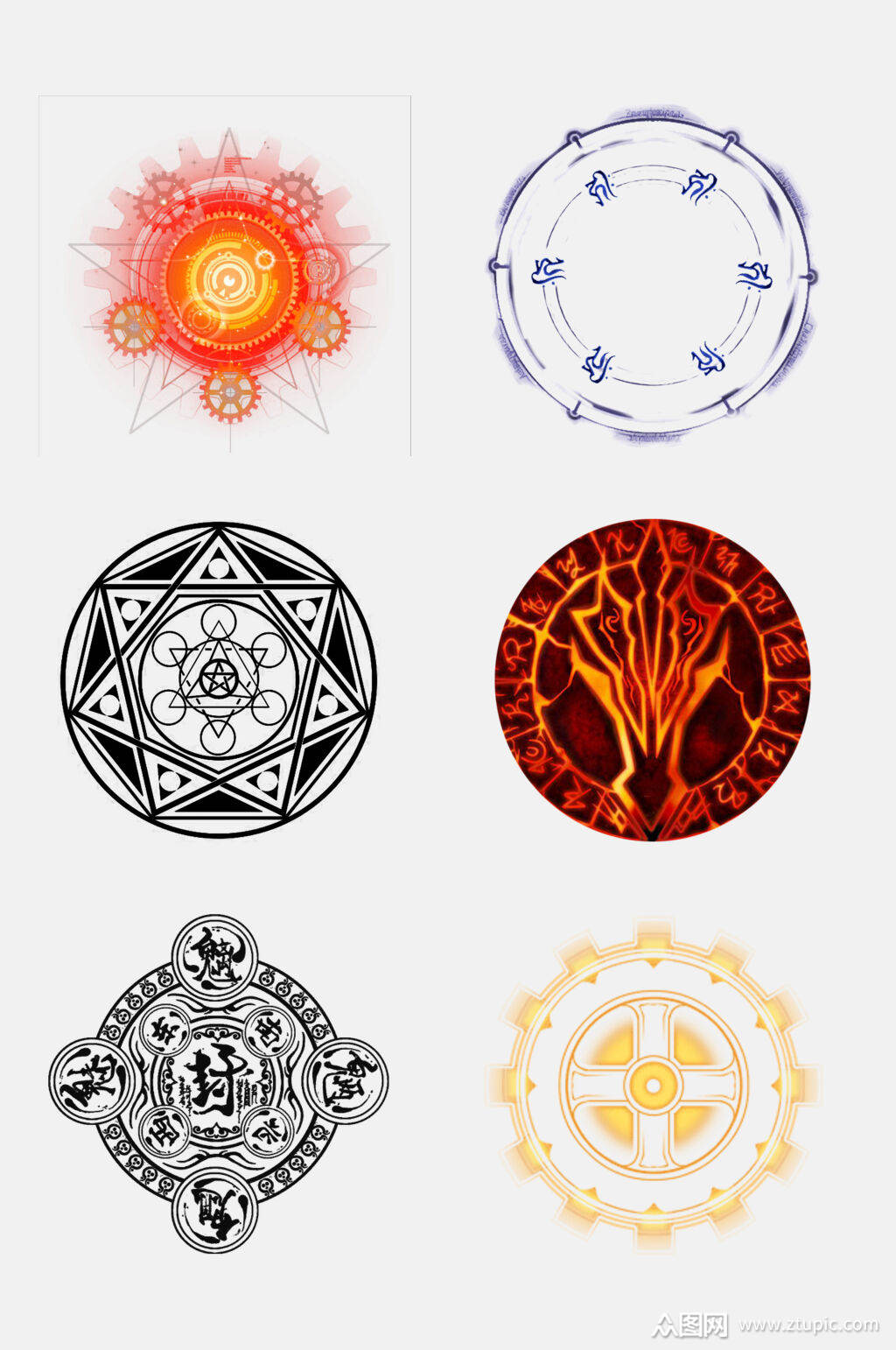 魔法阵塔罗牌变形魔法阵设计元素4