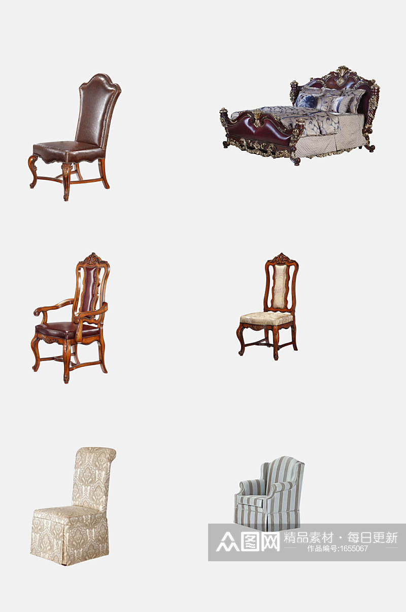 餐椅沙发家具免抠元素素材