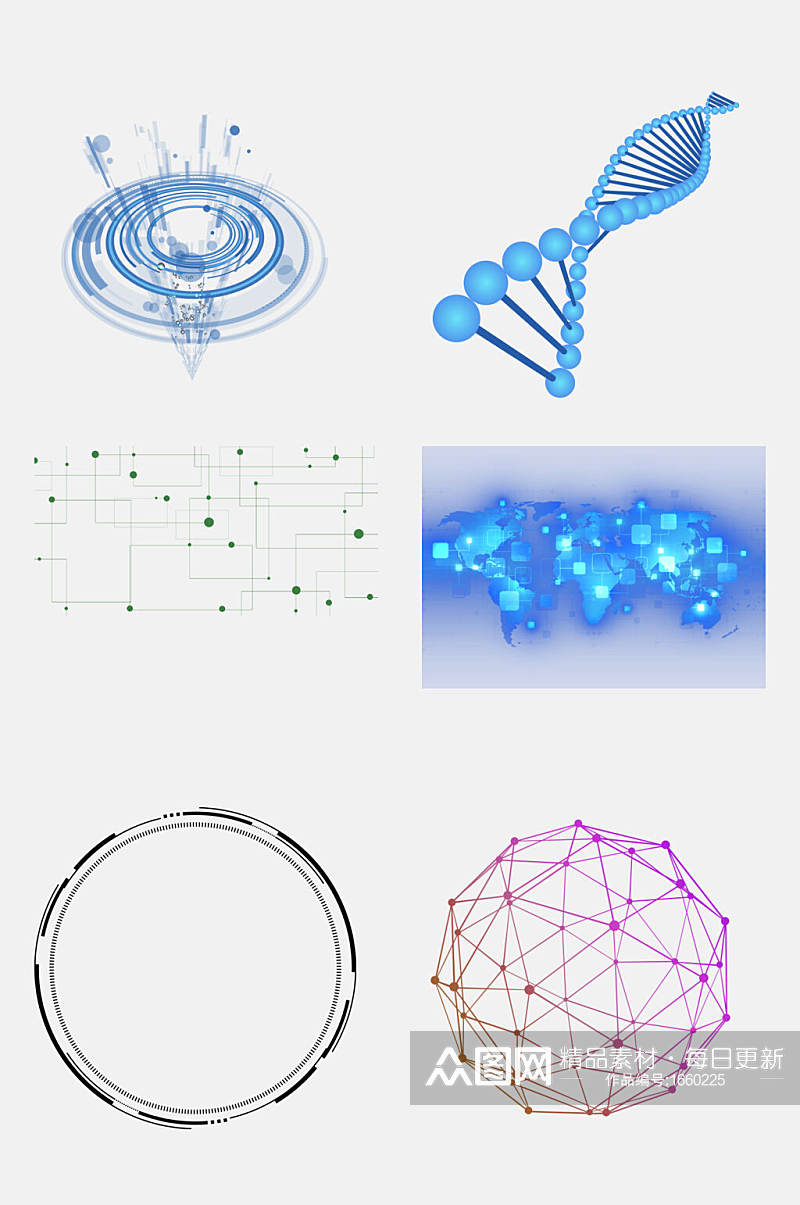 免抠元素分子元素素材素材