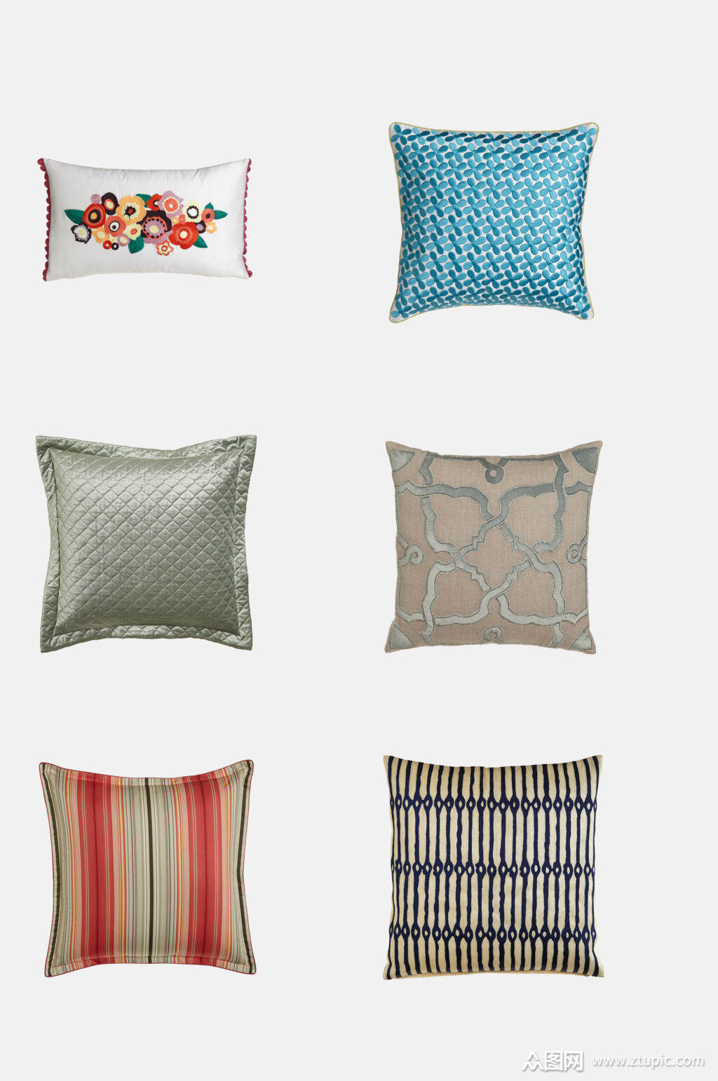 炫彩花样枕头抱枕设计元素