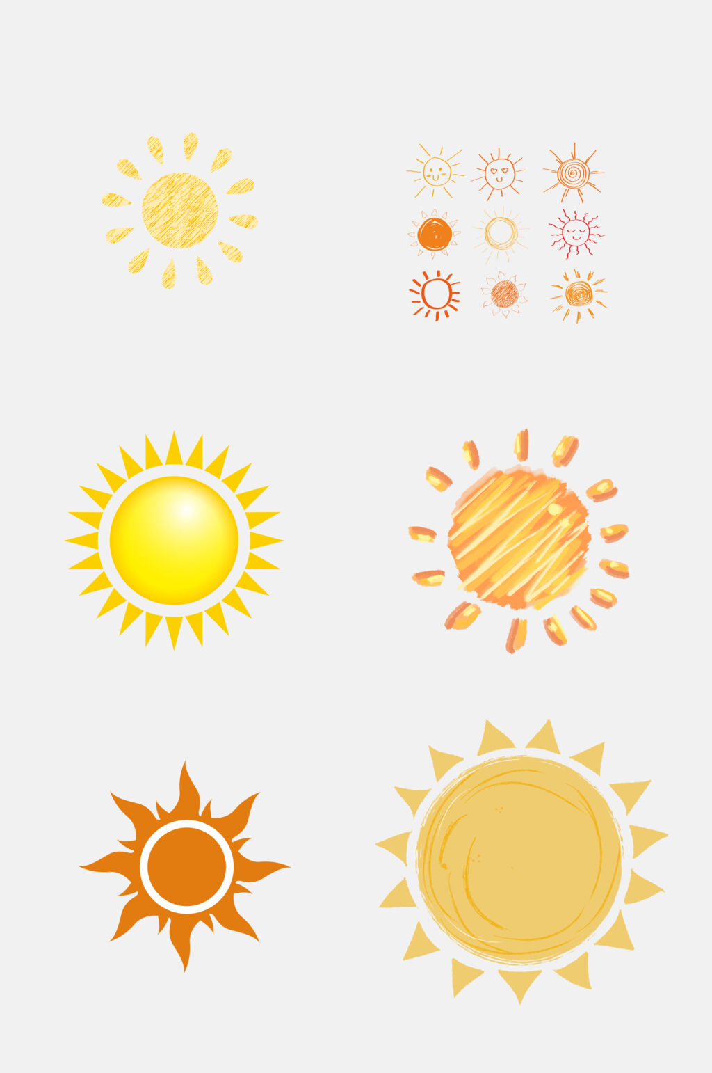 卡通太阳元素素材素材