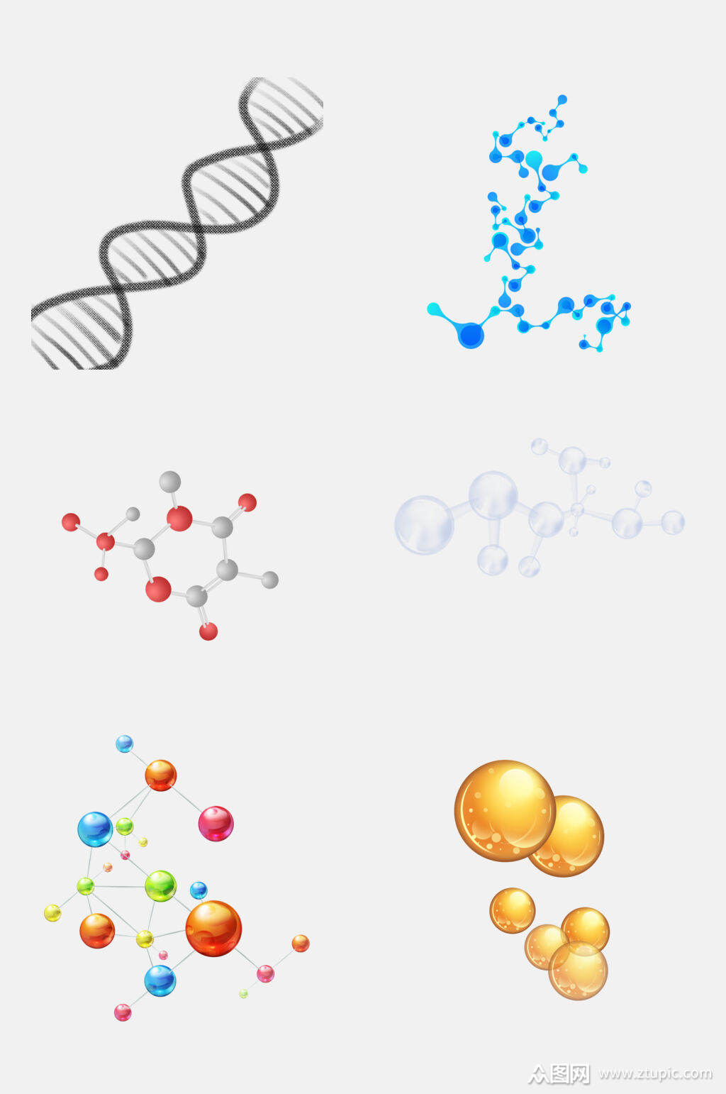 基因元素设计元素基因排列矢量图8