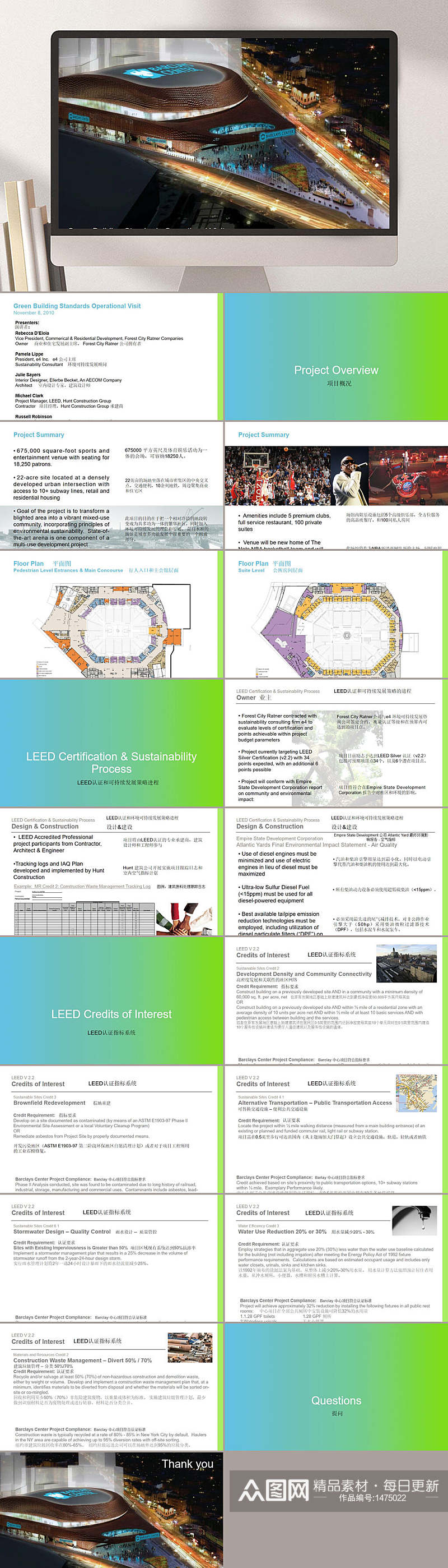 欧美风全新建筑设计模板PPT素材