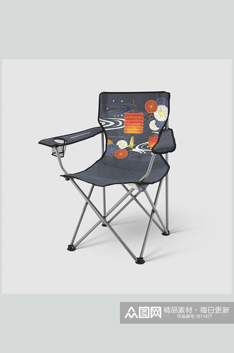 钓鱼椅折叠椅样机贴图效果图素材