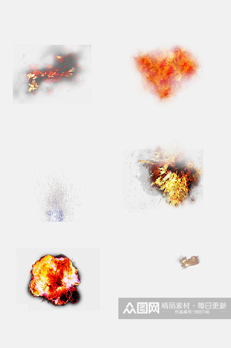 爆炸火花元素素材素材