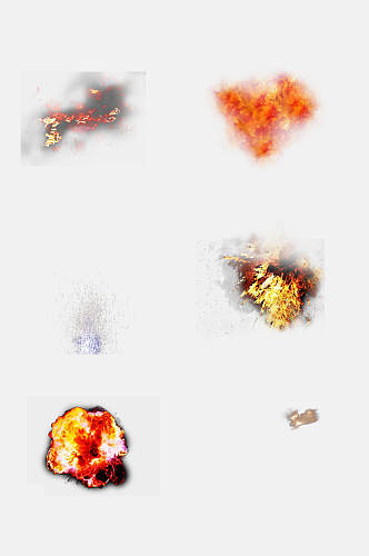 爆炸火花元素素材