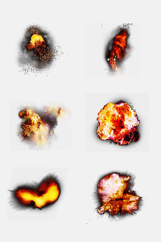 免抠元素爆炸火花碎片元素素材