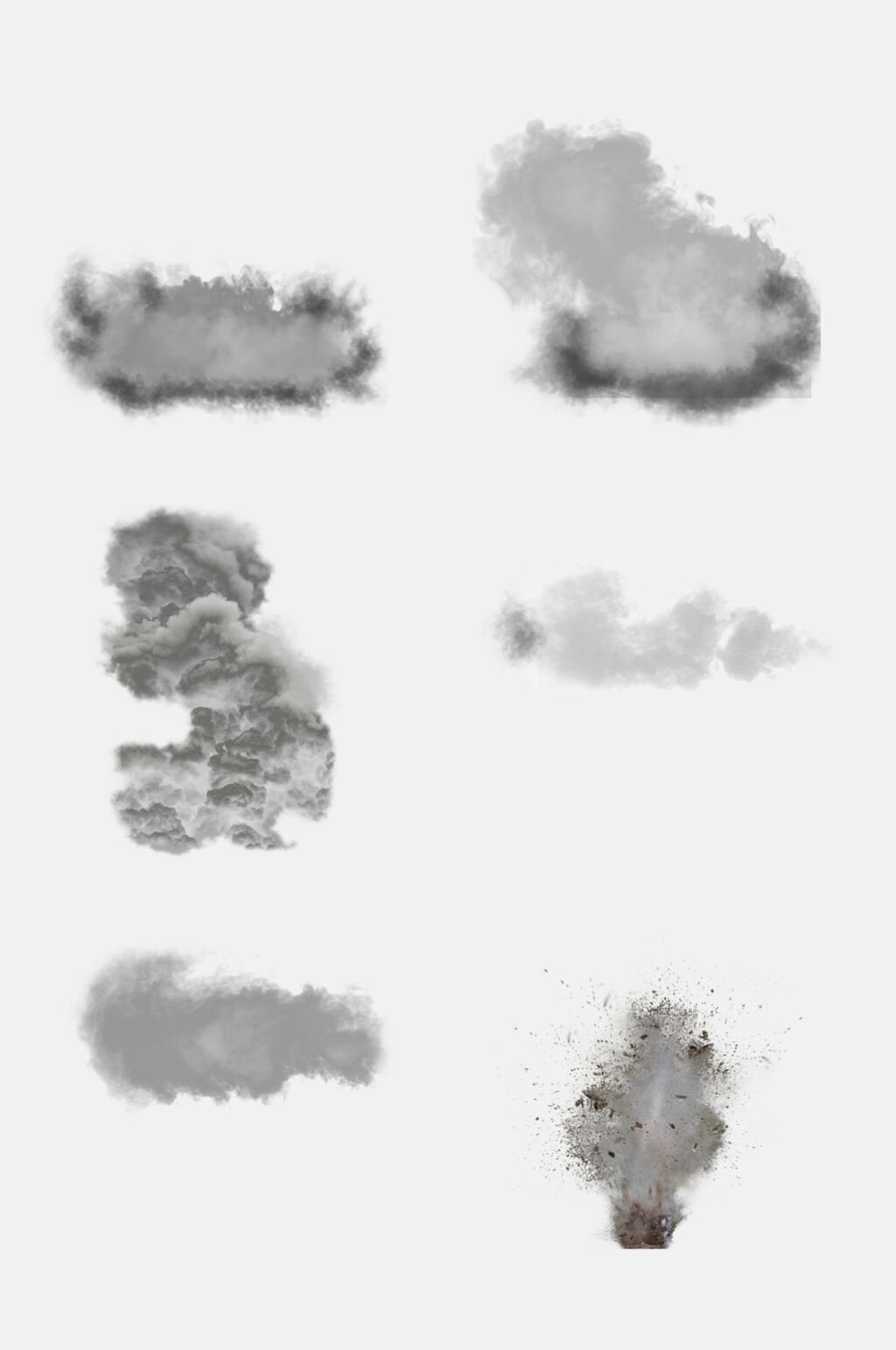 大气烟雾自然景观免扣元素素材