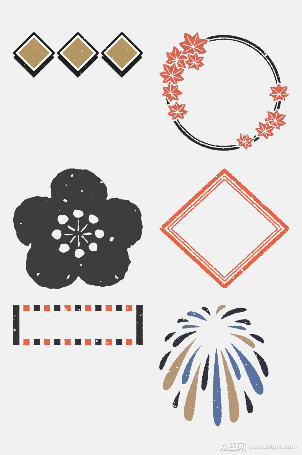 和风免扣元素素材免费下载,本作品是由王炸上传的原创免抠元素素材