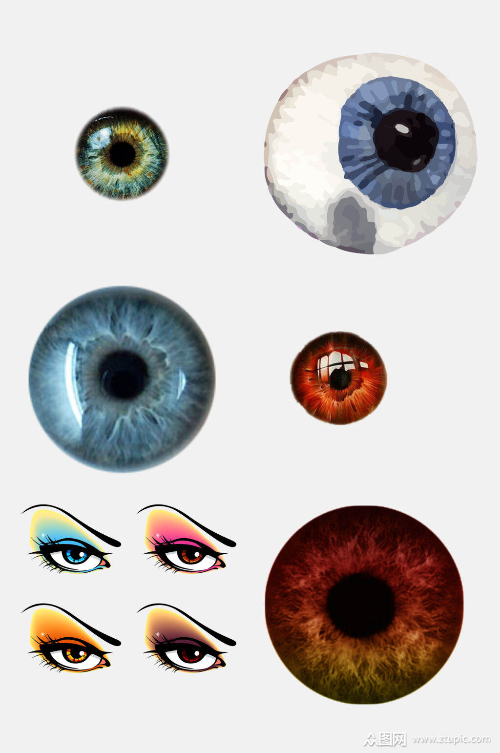 免抠元素瞳孔眼球元素素材素材